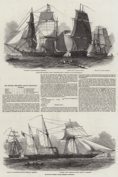 El Escuadrón de Búsqueda Ártica de Sir Edward Belcher de Edwin Weedon