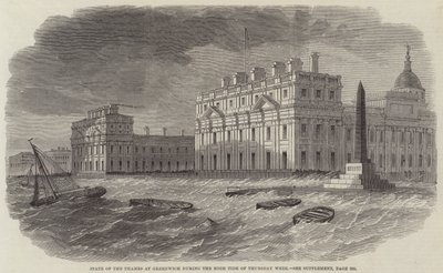 Estado del Támesis en Greenwich durante la Marea Alta de la Semana del Jueves de Edwin Weedon
