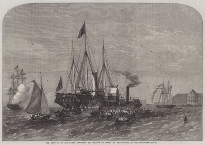 La llegada de Su Alteza Real el Príncipe de Gales a Alejandría, Egipto de Edwin Weedon