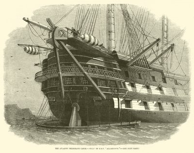 El Cable Telegráfico Atlántico, Popa del HMS Agamemnon de Edwin Weedon