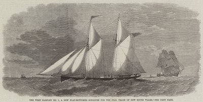 El West Hartley No 1, un Nuevo Goleta de Fondo Plano para el Comercio de Carbón de Nueva Gales del Sur de Edwin Weedon
