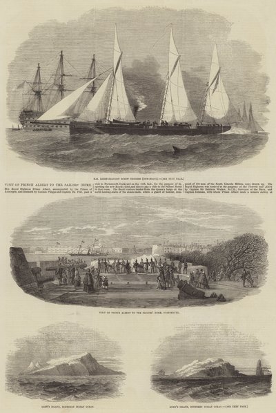 Visita del príncipe Alberto al Hogar de los Marineros de Edwin Weedon