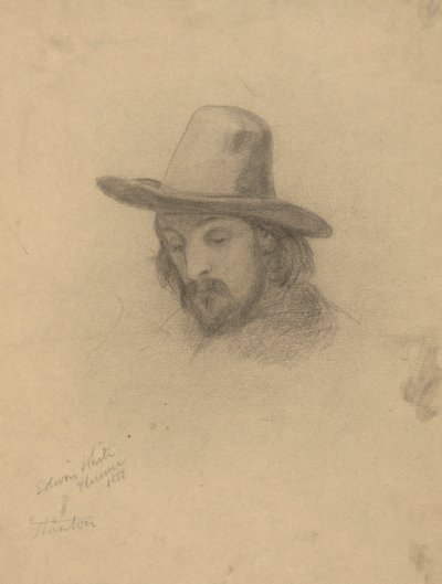 Edward Winslow, boceto para la firma del pacto en la cabina del Mayflower de Edwin White
