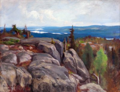 Paisaje (Landscape from Koli) - Paysage de Koli - par Eero (Erik) Jarnefelt (Jaernefelt) (1863-1937) de Eero Järnefelt