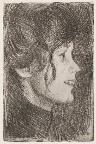 Retrato de una joven (Anni Swan) de Eero Järnefelt