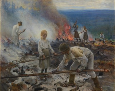 Bajo el yugo (Quemando la maleza) de Eero Järnefelt
