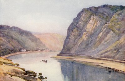 El Rin: El Lorelei (litografía en color) de Effie Jardine