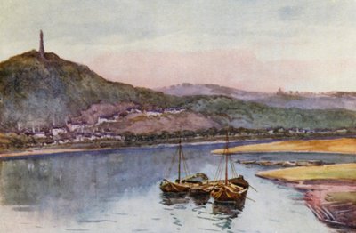 El Rin: El Mosela en Tréveris, Treves (litografía en color) de Effie Jardine