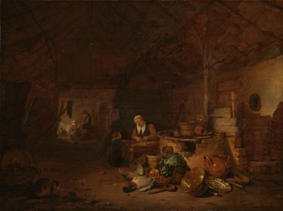 Interior de un granero de Egbert Lievensz. van der Poel