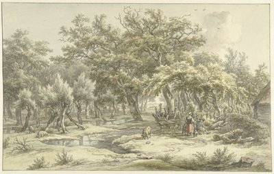 Paisaje cerca de Eext (Drenthe) de Egbert van Drielst