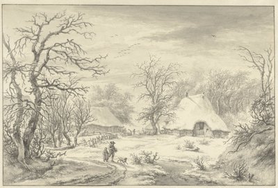 Paisaje de invierno de Egbert van Drielst
