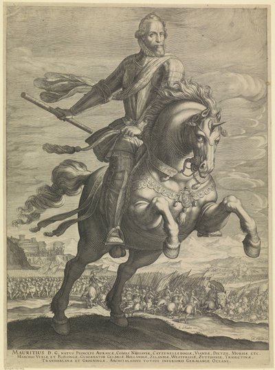 Retrato ecuestre de Maurits, Príncipe de Orange de Egbert van Panderen
