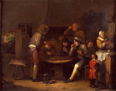 Interior de una granja, 1677 de Egbert van the Elder Heemskerck