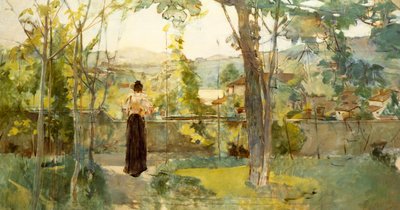 Desde mi jardín (en Signa), c.1888 de Egisto Ferroni