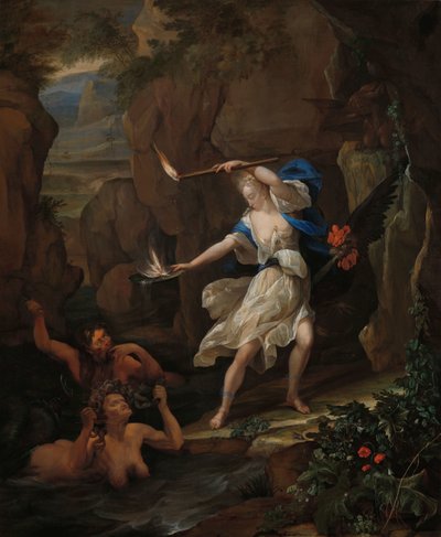Circe castiga a Glauco transformando a Escila en un monstruo
Circe castiga a Glauco transformando a Escila en un monstruo de Eglon van der Neer