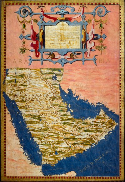 Mapa de Arabia hecho por Egnazio Danti alrededor de 1567 de Egnazio Danti