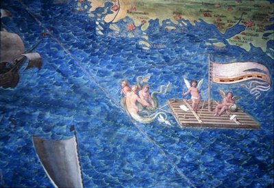 Balsa de querubines (detalle) de Egnazio Danti