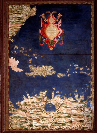 Mapa de Santo Domingo o La Española por Egnazio Danti (1567) de Egnazio Danti