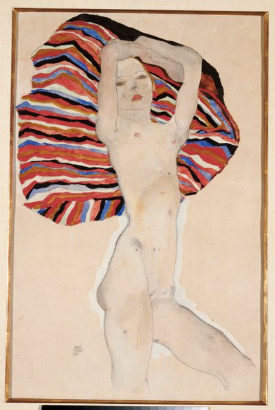 Acta contra material coloreado, 1911 de Egon Schiele