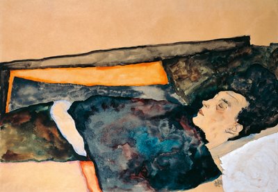 Madre del artista durmiendo de Egon Schiele
