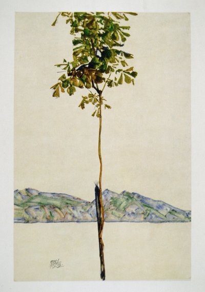 Baeumchen - Castaño en el lago Constanza de Egon Schiele