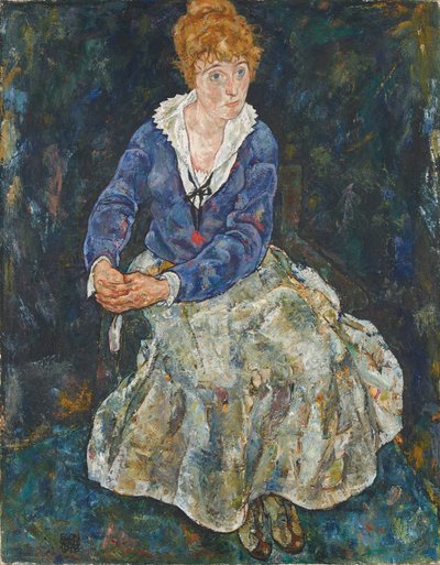 Retrato de la esposa del artista, Edith Schiele de Egon Schiele
