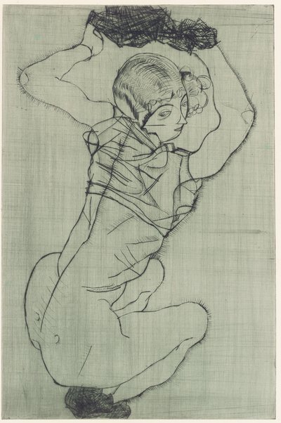 Agachado de Egon Schiele