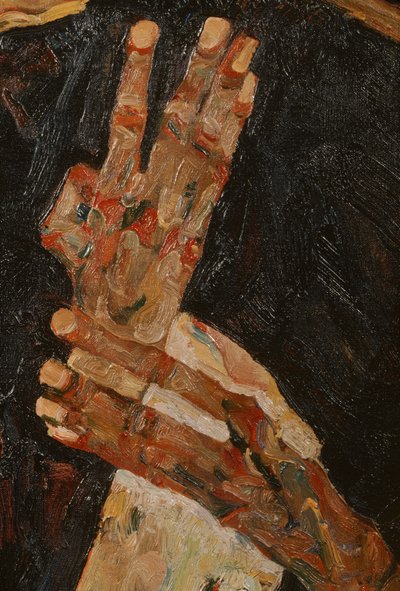 El poeta (óleo sobre lienzo) de Egon Schiele