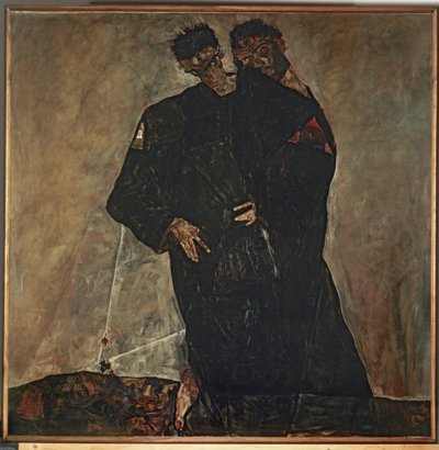 Die Eremiten (óleo sobre lienzo) de Egon Schiele
