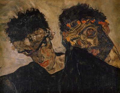 Die Eremiten (óleo sobre lienzo) de Egon Schiele