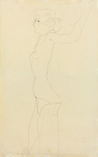 Desnudo femenino, 1911 de Egon Schiele