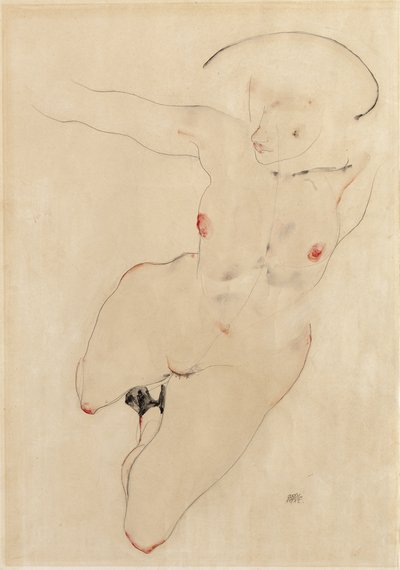 Desnudo femenino de Egon Schiele