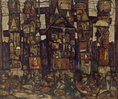 Oración en el bosque, 1915 de Egon Schiele