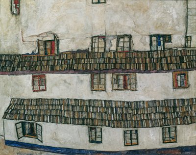 pared de la casa (ventana) de Egon Schiele