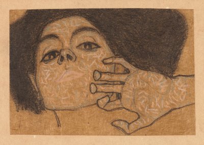 Cabeza de una mujer de Egon Schiele