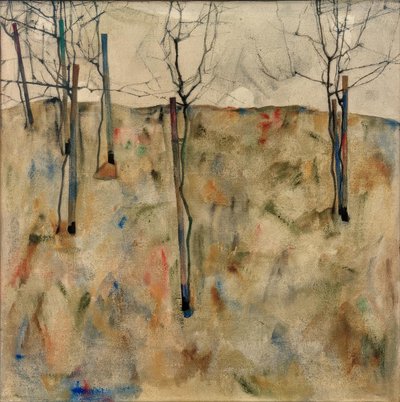 Árboles desnudos de Egon Schiele