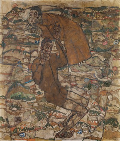 Levitación (Los Ciegos II) de Egon Schiele