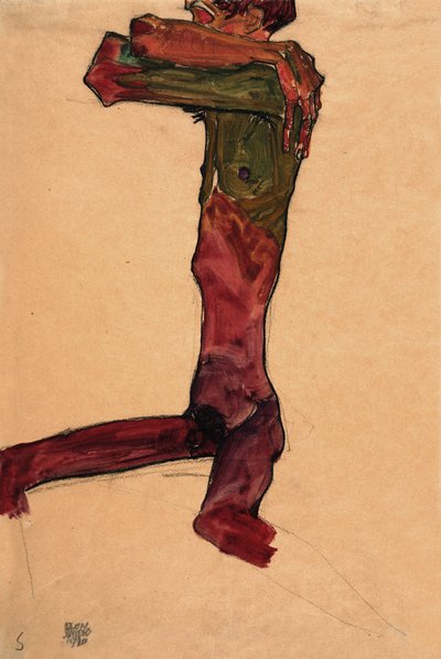 Desnudo Masculino, 1910 de Egon Schiele