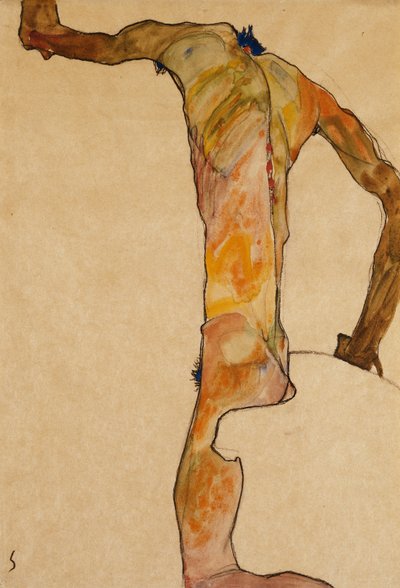 Desnudo masculino, 1910 de Egon Schiele