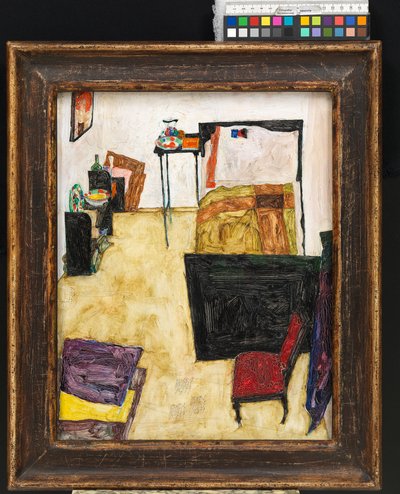 Mi sala de estar (La habitación del artista en Neulengbach) de Egon Schiele