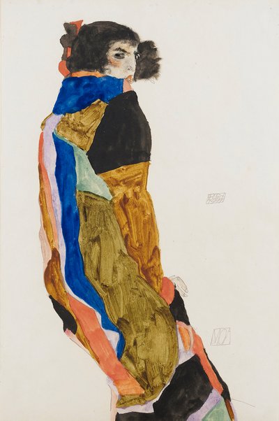 Moa. Obra de Egon Schiele (1890-1918), acuarela y gouache sobre papel de Egon Schiele