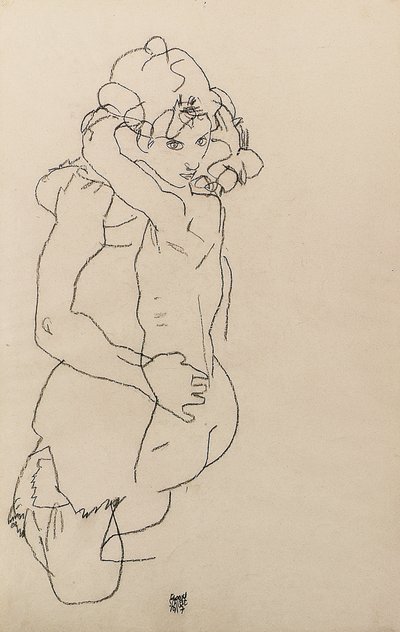 Madre e hijo de Egon Schiele