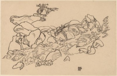 Arroyo de montaña de Egon Schiele