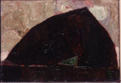 Montaña en el río, 1910 de Egon Schiele