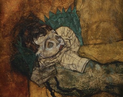 Mutter mit zwei Kindern, Mutter, Madre con dos hijos ... (pintura sobre lienzo) de Egon Schiele
