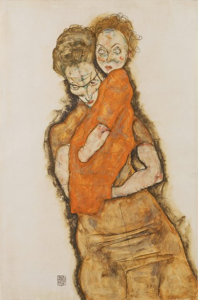 Madre e hijo de Egon Schiele