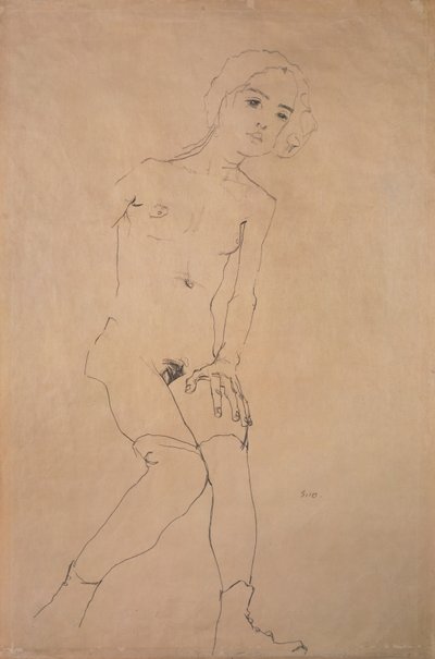 Desnudo, 1910 de Egon Schiele