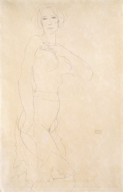 Chica Desnuda, 1912 de Egon Schiele