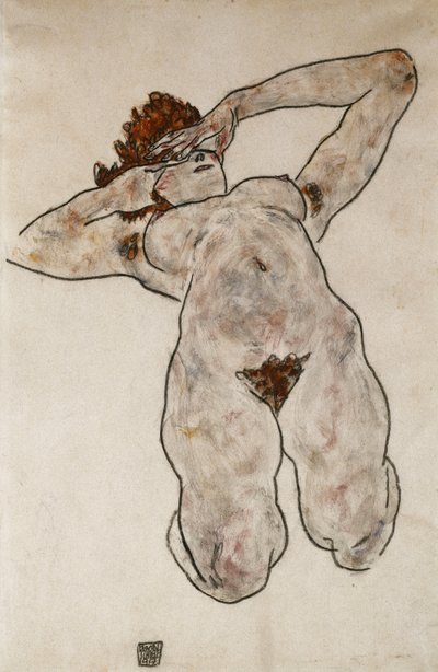 Desnudo acostado de Egon Schiele