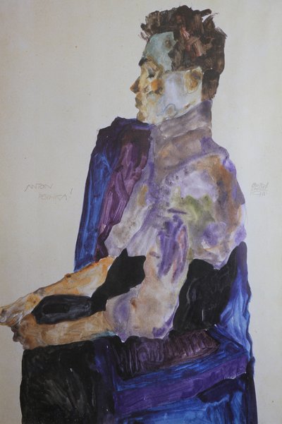 Retrato de Anton Peschka, 1911 de Egon Schiele
